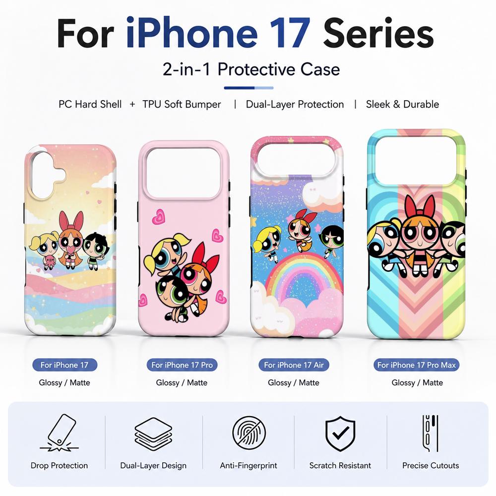 Phone Cases Anime - Anime P-Powerpuff Girls Phone Case Film