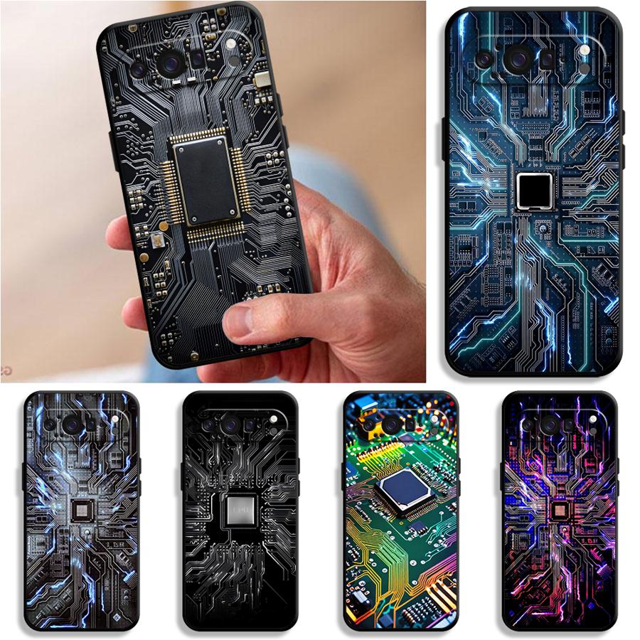 Phone Cases Google Pixel 10 Pro - Retro Circuit Board Funda Phone Cover