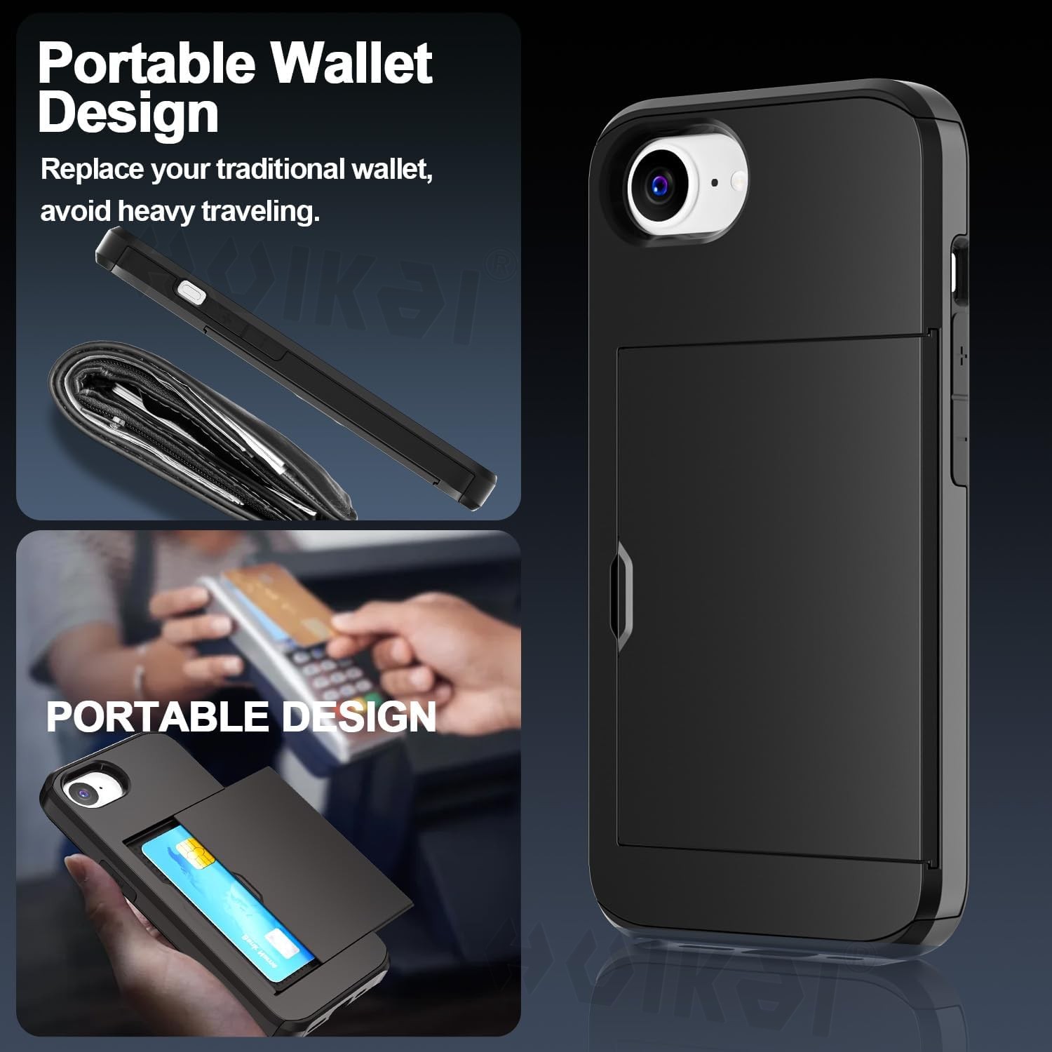 Case For iPhone 17e 17 Pro Max - Slim Card Slot Case ulasan dan harga