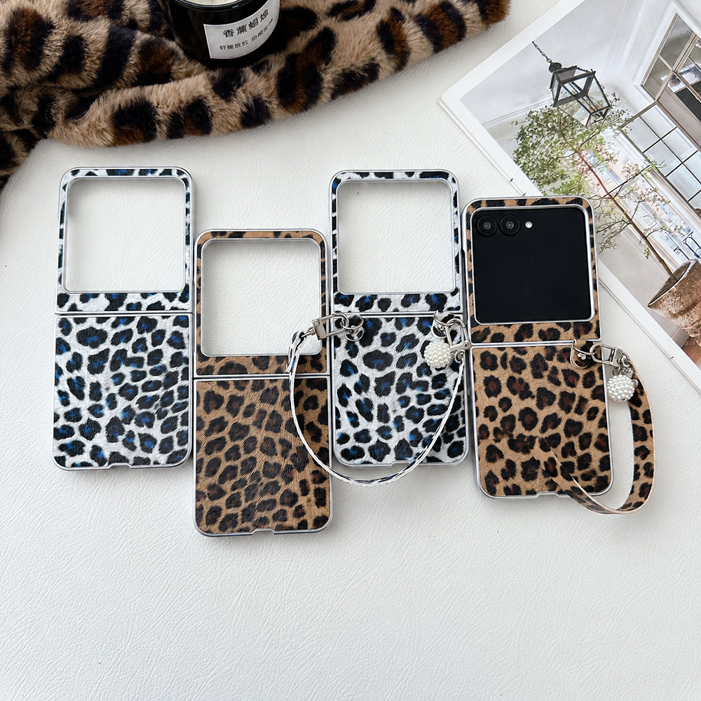 Leopard Print Folding Flip Pho - Phone Cases With Loop ulasan dan harga
