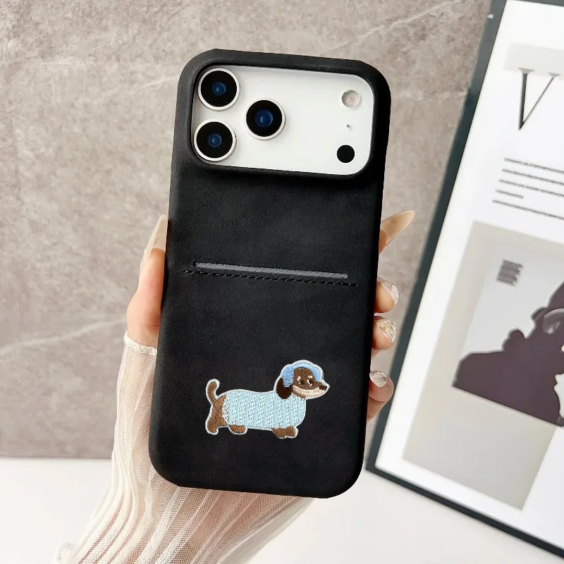 Fashion Cute Dog Pattern PU Le - Slim Card Slot Case ulasan dan harga