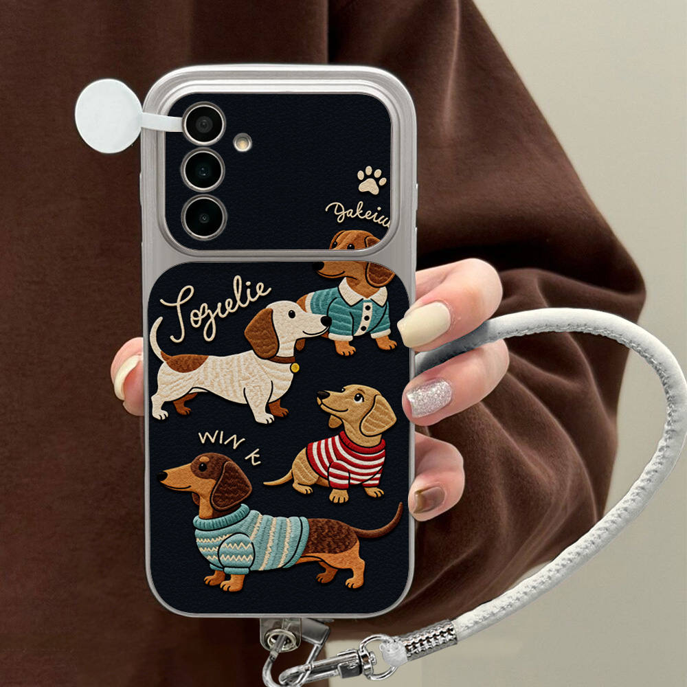 Cartoon Dachshund Phone Case F - Phone Cases With Loop ulasan dan harga