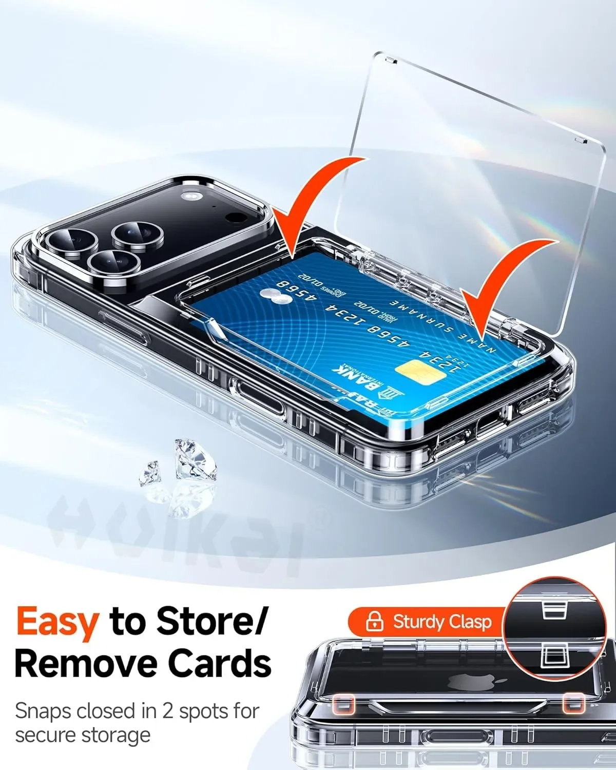 Wallet Card Case For Apple iPh - Slim Card Slot Case ulasan dan harga