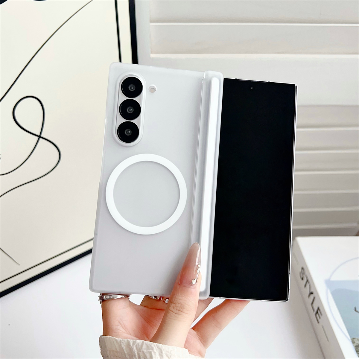 Magnetic Phone Case Frosted Tr - Phone Cases Z Fold 4 ulasan dan harga