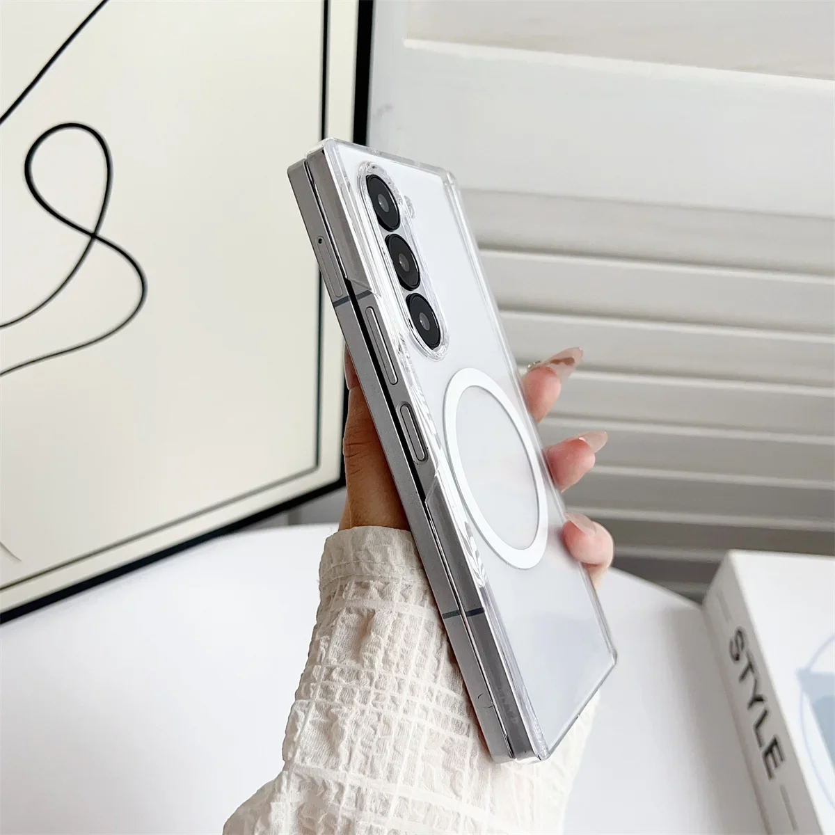 Magnetic Phone Case Frosted Tr - Phone Cases Z Fold 4 ulasan dan harga