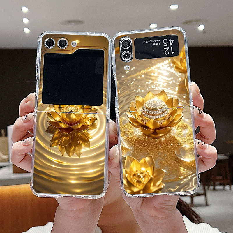 Creative Golden Lotus Flower P - Phone Cases Z Fold 4 ulasan dan harga