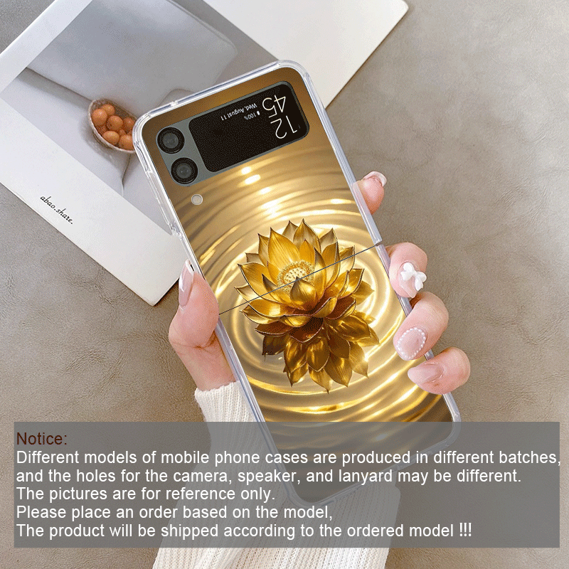 Creative Golden Lotus Flower P - Phone Cases Z Fold 4 ulasan dan harga