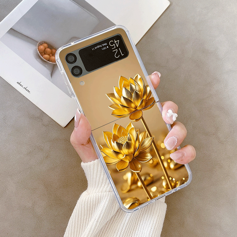 Creative Golden Lotus Flower P - Phone Cases Z Fold 4 ulasan dan harga