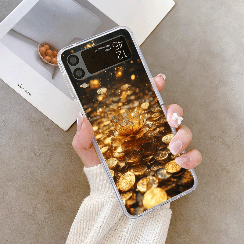 Creative Golden Lotus Flower P - Phone Cases Z Fold 4 ulasan dan harga