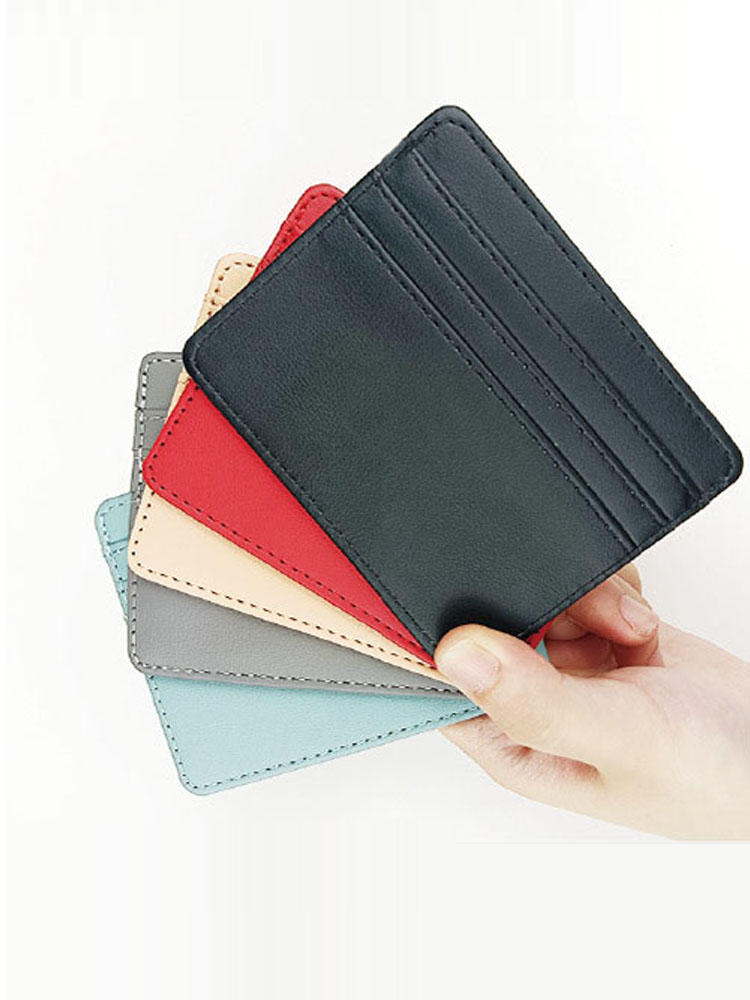 PU Leather ID Card Case - Slim - Slim Card Slot Case ulasan dan harga