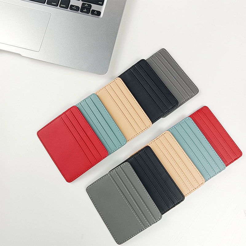 PU Leather ID Card Case - Slim - Slim Card Slot Case ulasan dan harga
