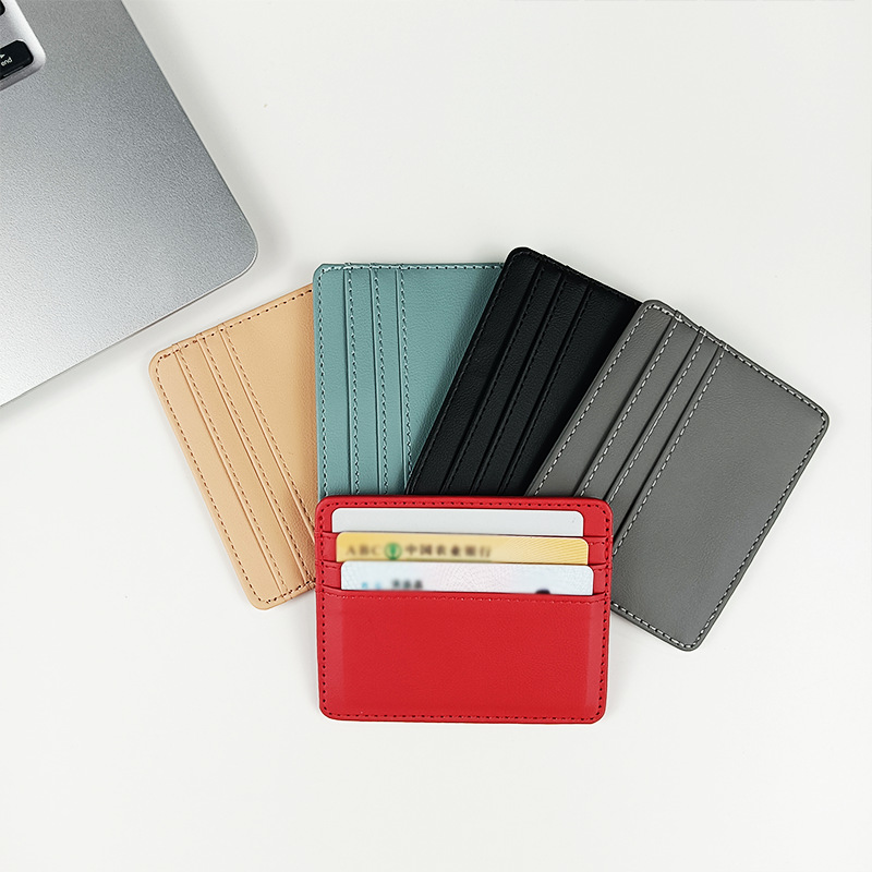 PU Leather ID Card Case - Slim - Slim Card Slot Case ulasan dan harga