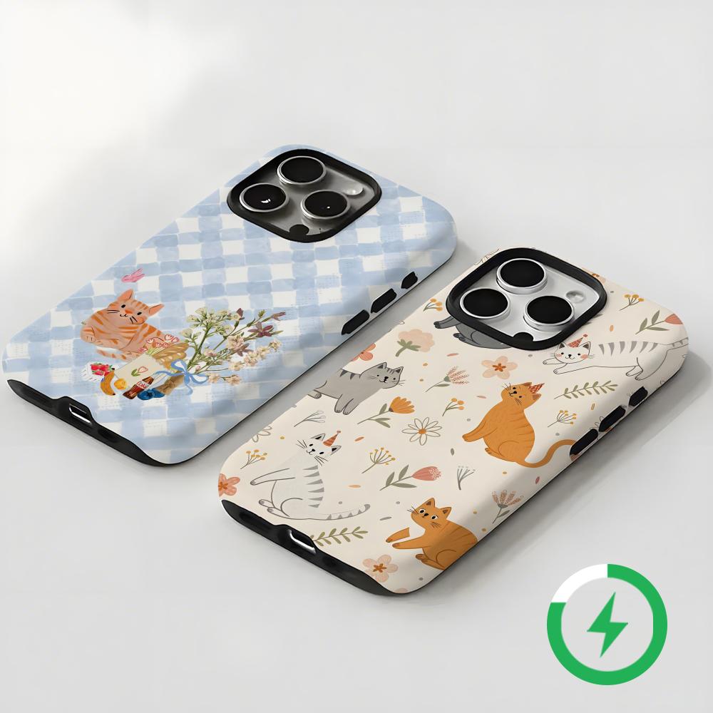 Cute cats and dogs  Phone Case - Phone Cases Magnetic ulasan dan harga