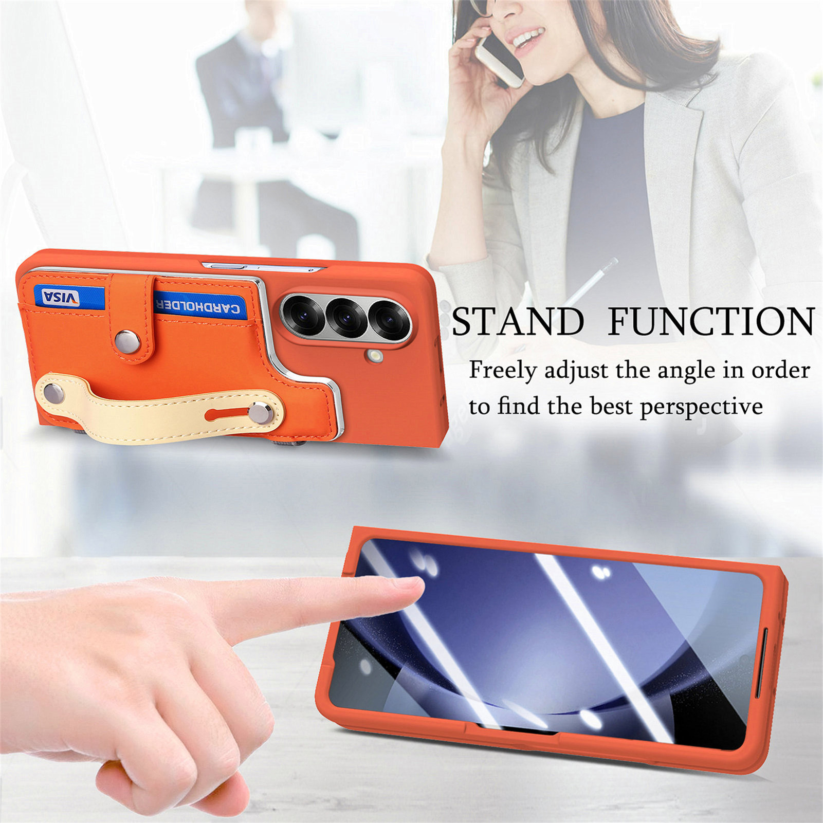 Wrist Strap Card Slot Full Cov - Slim Card Slot Case ulasan dan harga