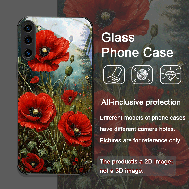Retro Poppy Flower Bloom Hot R - Phone Cases Silicone ulasan dan harga