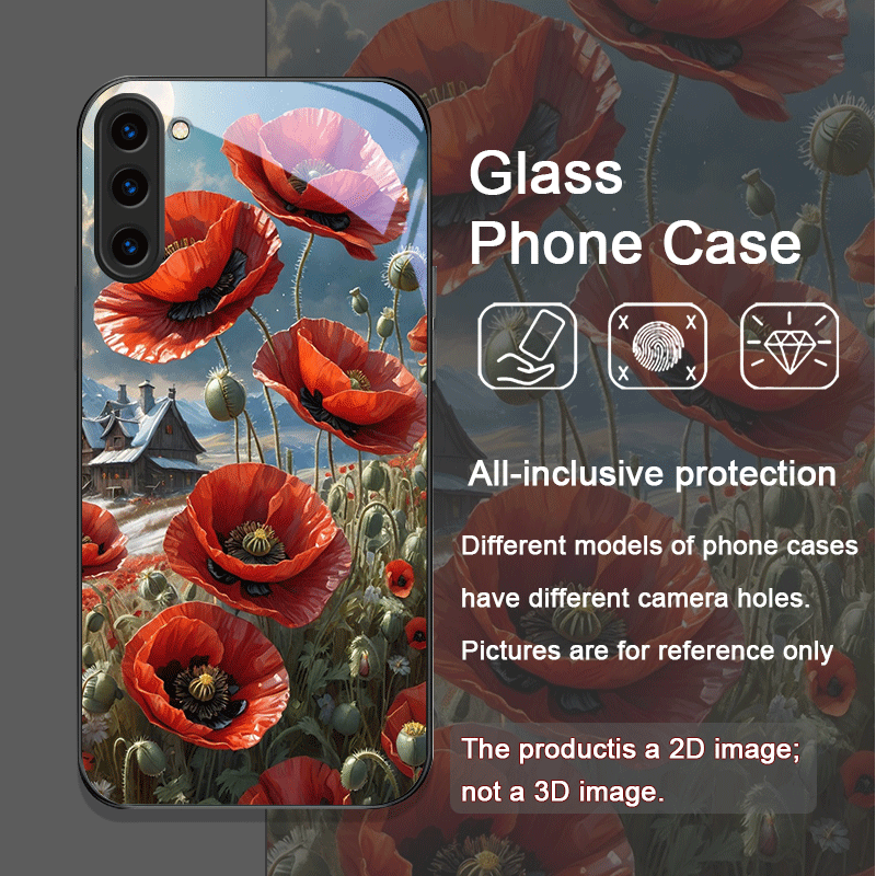 Retro Poppy Flower Bloom Hot R - Phone Cases Silicone ulasan dan harga