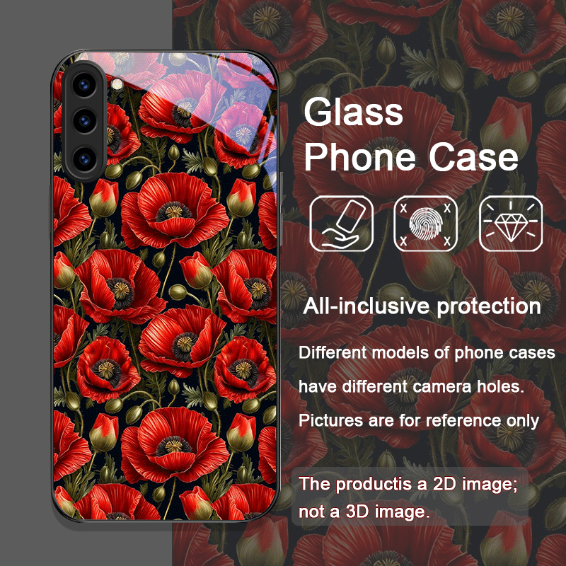 Retro Poppy Flower Bloom Hot R - Phone Cases Silicone ulasan dan harga