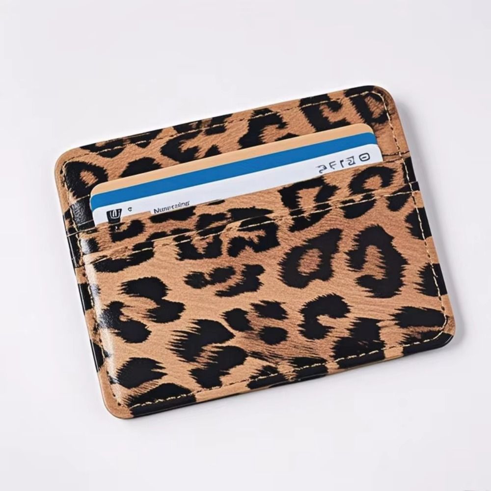 Classics PU Leather Leopard Pr - Slim Card Slot Case ulasan dan harga
