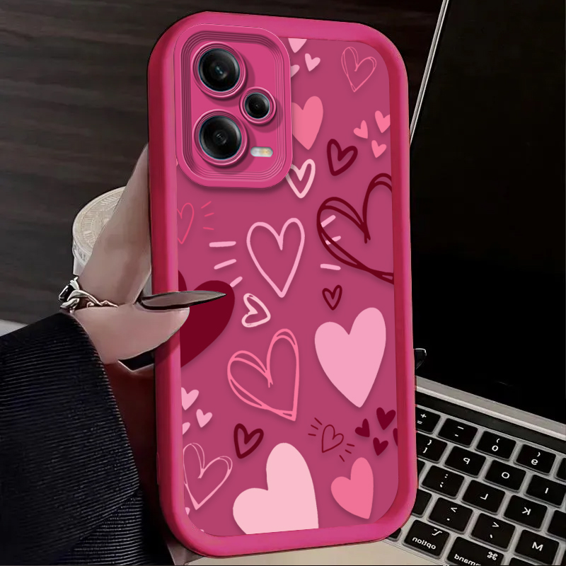 Pink Heart-shaped Phone Case f - Phone Cases Silicone ulasan dan harga