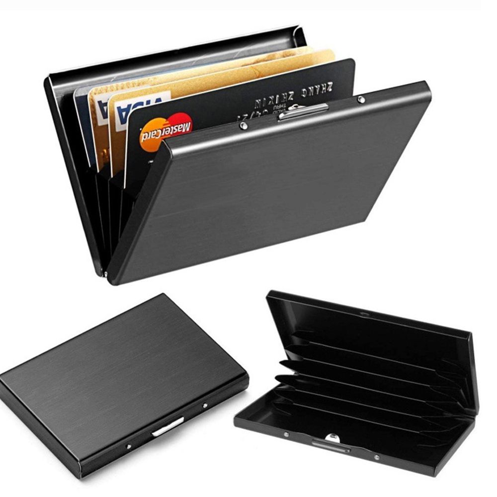 Slim Stainless Steel RFID Card - Slim Card Slot Case ulasan dan harga