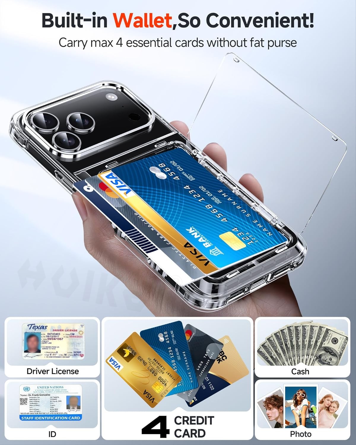 Wallet Card Case For iPhone 17 - Slim Card Slot Case ulasan dan harga