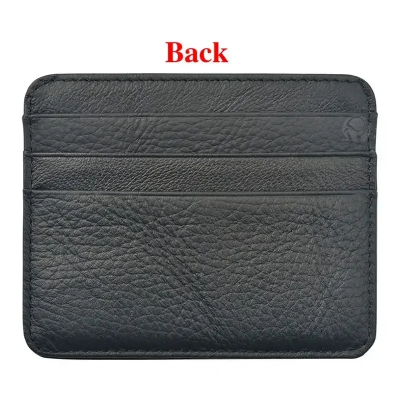 New Thin Genuine Leather Mini  - Slim Card Slot Case ulasan dan harga