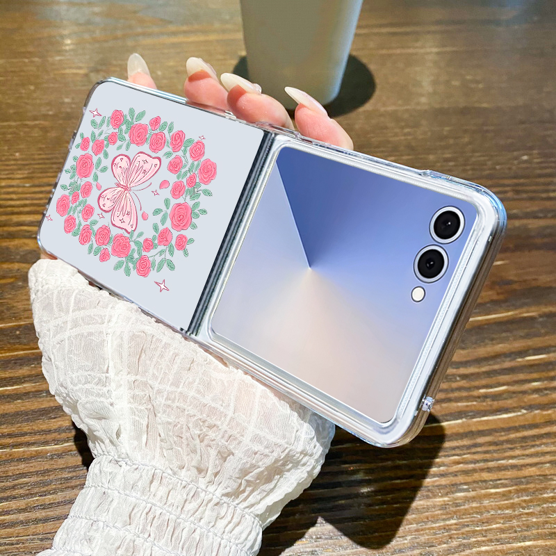Pink Flowers Pattern Phone Cas - Phone Cases Z Fold 4 ulasan dan harga