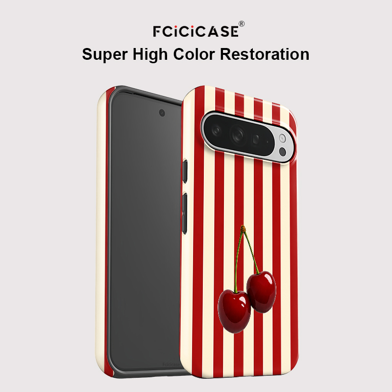 Fcicicase Cherry Stripe Patter - Phone Cases Google Pixel 10 Pro ulasan dan harga