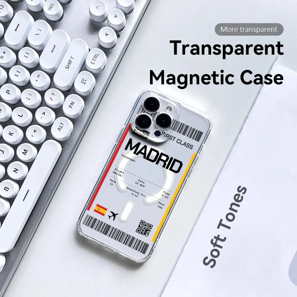 Travel Plane Ticket Spain Phon - Phone Cases Magnetic ulasan dan harga