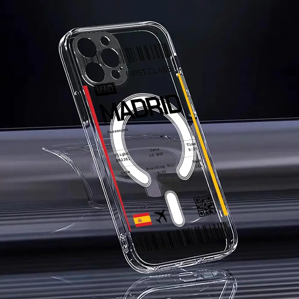 Travel Plane Ticket Spain Phon - Phone Cases Magnetic ulasan dan harga