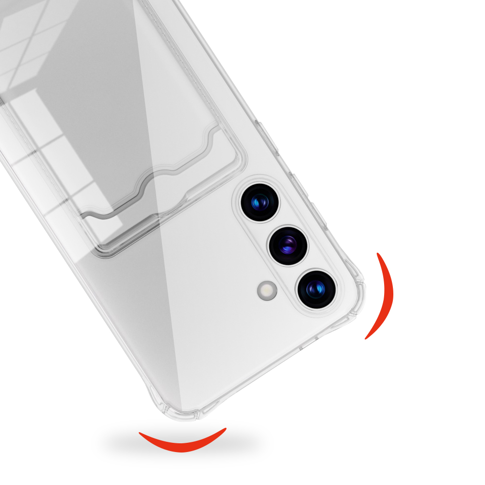 Luxury Clear Case For Samsung  - Slim Card Slot Case ulasan dan harga
