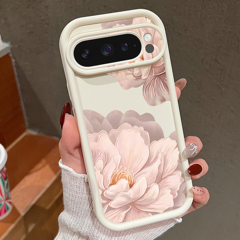 Pink Flowers Patterned Soft TP - Phone Cases Google Pixel 10 Pro ulasan dan harga