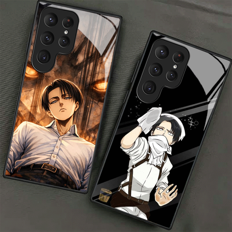 A-Attack On T-Titan Levi Glass - Phone Cases On Shein ulasan dan harga