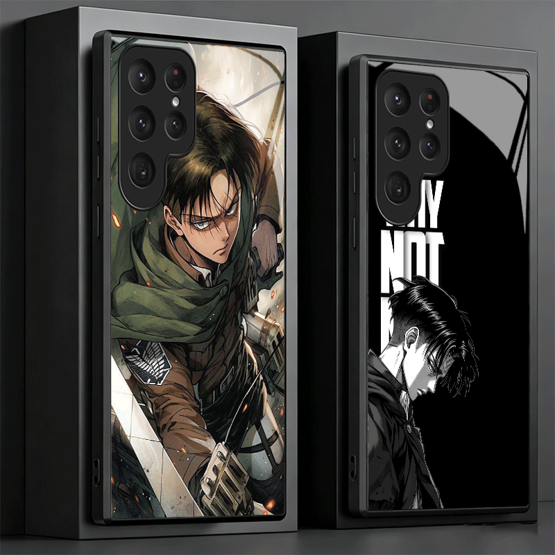 A-Attack On T-Titan Levi Glass - Phone Cases On Shein ulasan dan harga