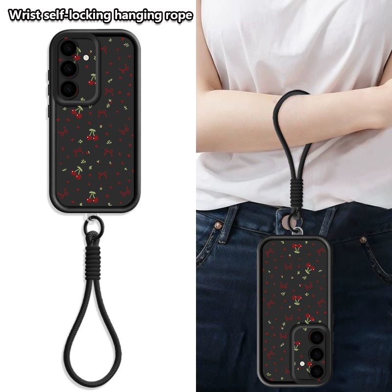 Little Cherry Pattern Lanyard  - Phone Cases With Loop ulasan dan harga