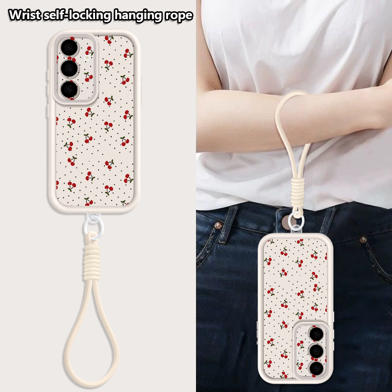 Little Cherry Pattern Lanyard  - Phone Cases With Loop ulasan dan harga