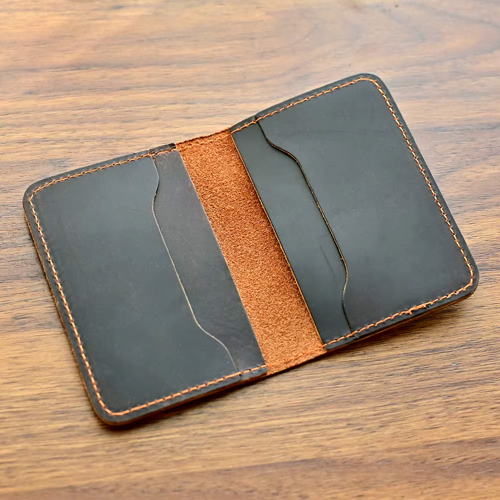100% Genuine Leather Slim Cred - Slim Card Slot Case ulasan dan harga