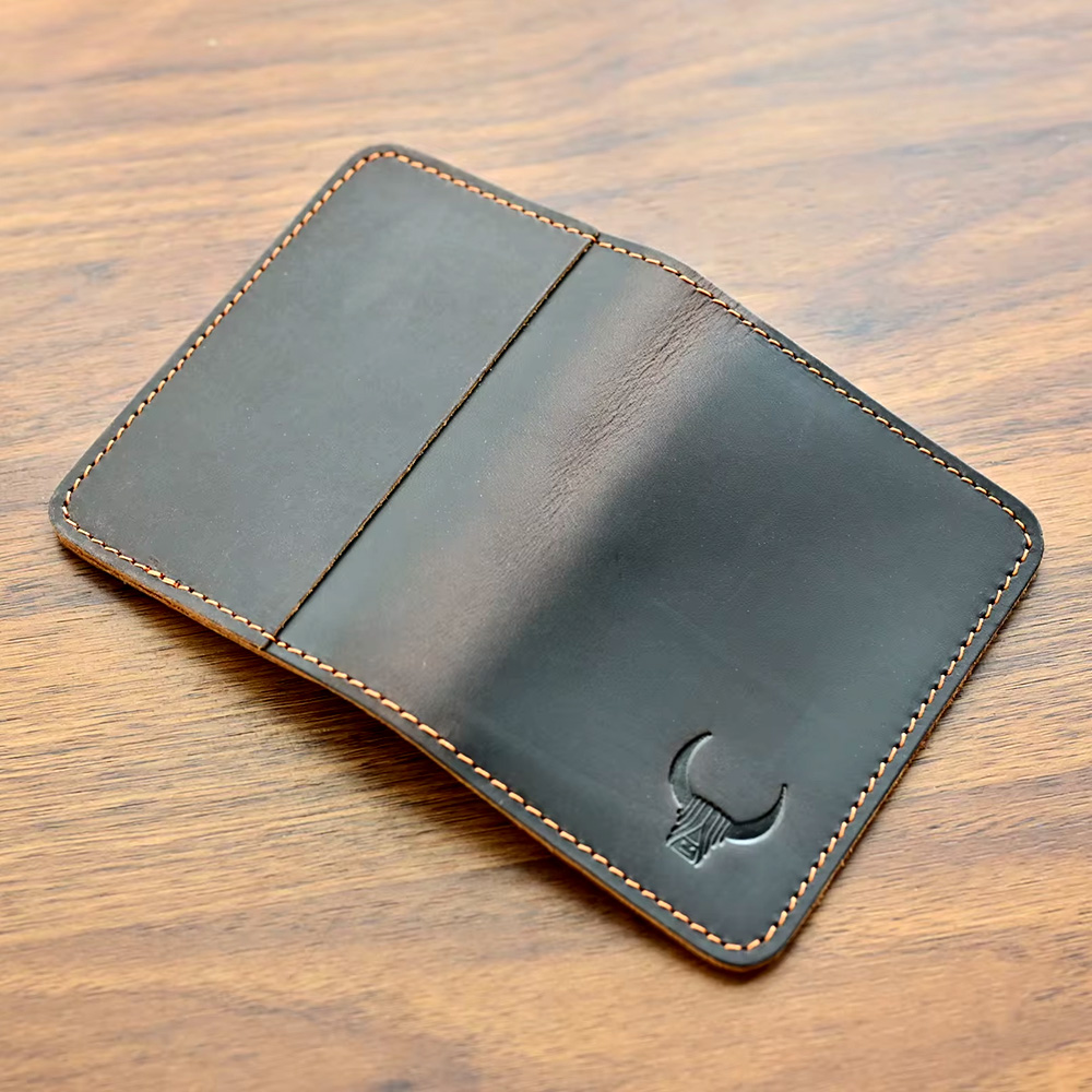 100% Genuine Leather Slim Cred - Slim Card Slot Case ulasan dan harga
