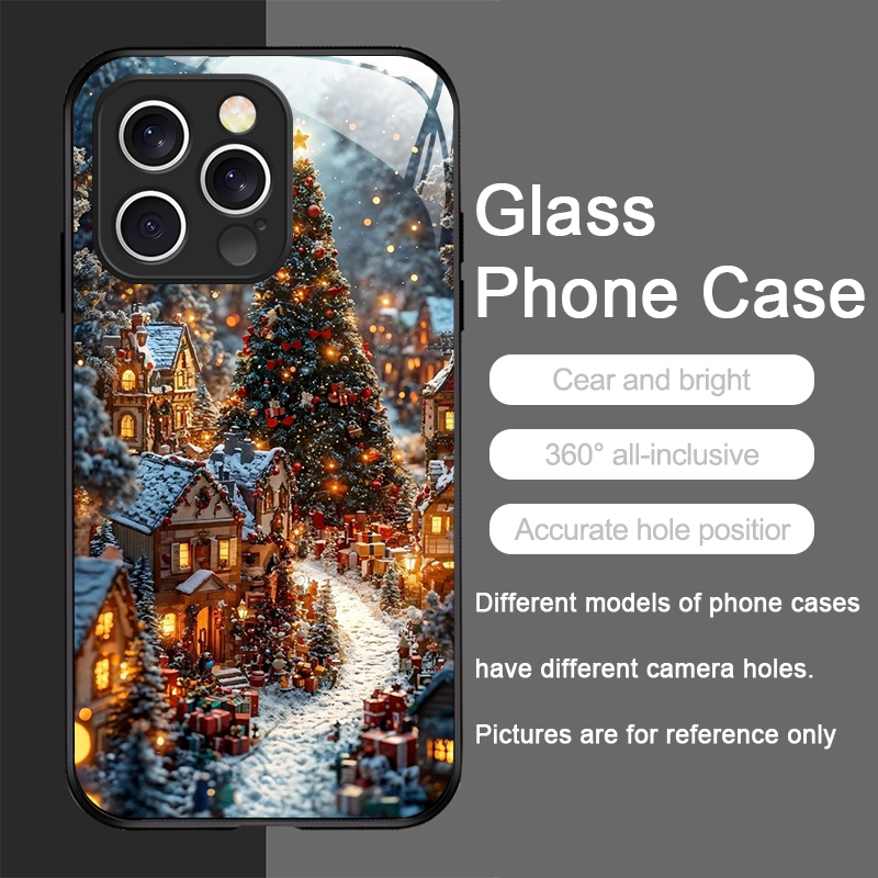 Christmas Tree Gift Snowy Town - Phone Cases Iphone 12 ulasan dan harga