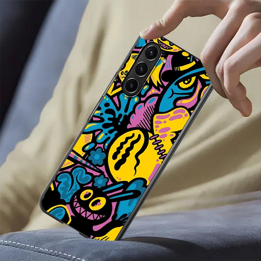 Cartoon Graffiti Design Case f - Phone Cases Z Fold 4 ulasan dan harga