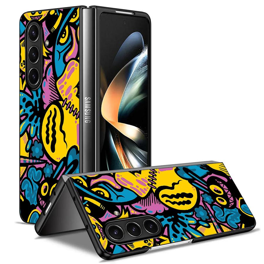 Cartoon Graffiti Design Case f - Phone Cases Z Fold 4 ulasan dan harga