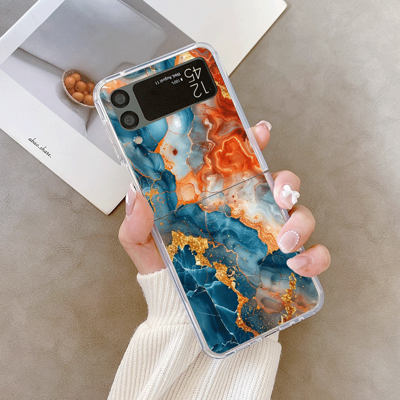 Artistic Colorful Marble Textu - Phone Cases Z Fold 4 ulasan dan harga