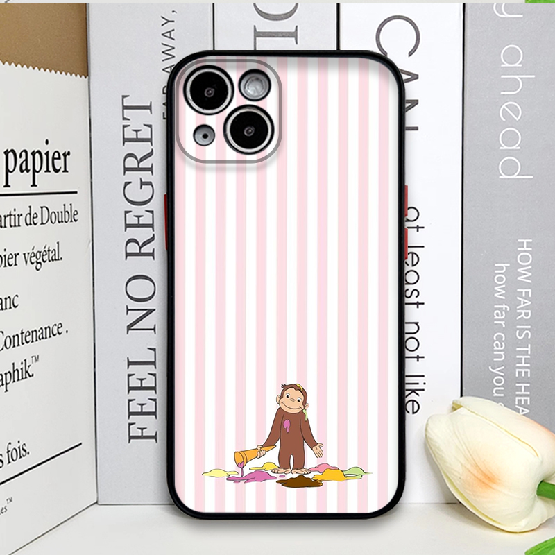 Cartoon Striped Monkey Holding - Phone Cases Iphone 12 ulasan dan harga